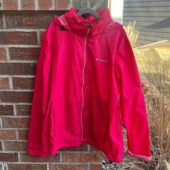 Columbia Pink Hooded Jacket XL - Picture 1 of 10